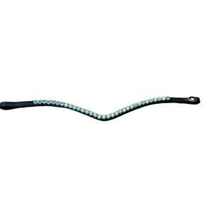 Ice Equestrian - Slimline 8mm Unicorn Browband - 15in Horse Sized NEW